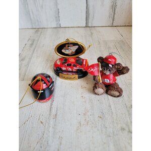 NASCAR bear Tasmanian devil helmet ornament Xmas variety‎ set